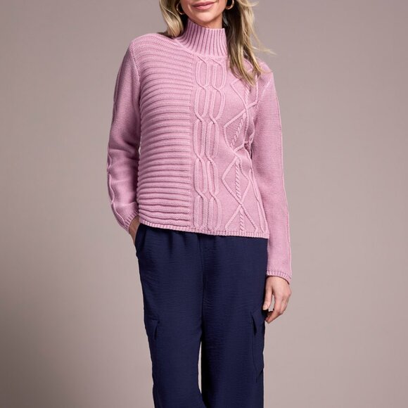 Tribal Cable Sweater - Picture 1 of 4